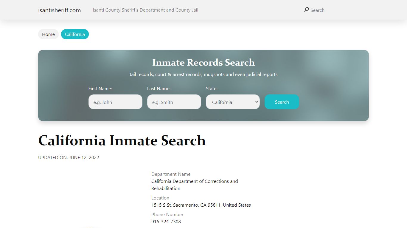 Bakersfield City Jail Inmate Search and Prison Information